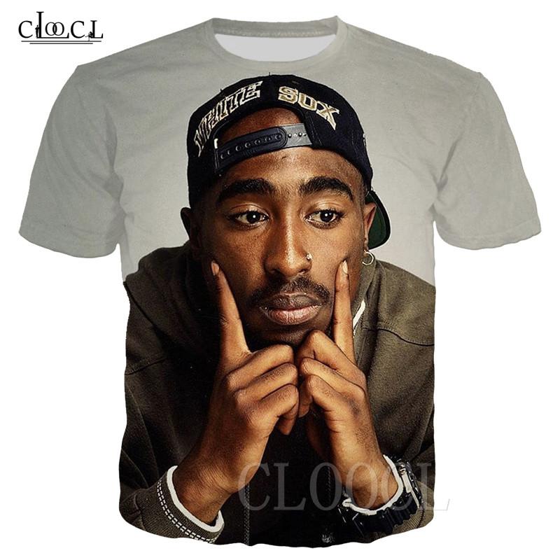 Summer 2Pac Tupac Hip Hop T-shirt 3D Print Tupac Amaru Shakur Rock